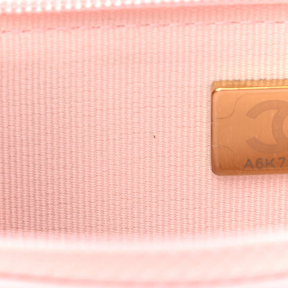 Chanel Lambskin Quilted Pearl Wallet On Chain WOC Pink 14 of 22