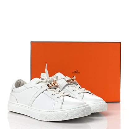 Hermes Calfskin Day Sneakers 41 White 9 of 9