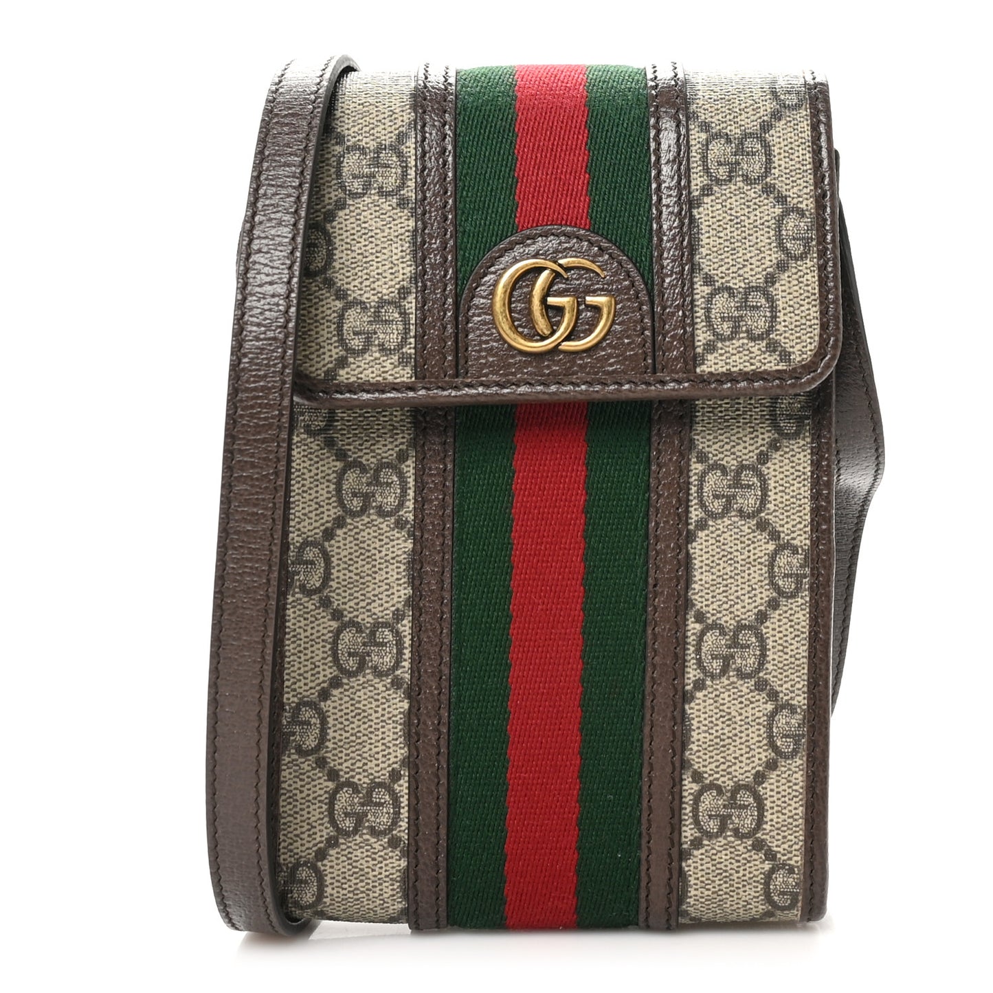 GG Supreme Monogram Web Mini Ophidia Crossbody Bag Beige New Acero