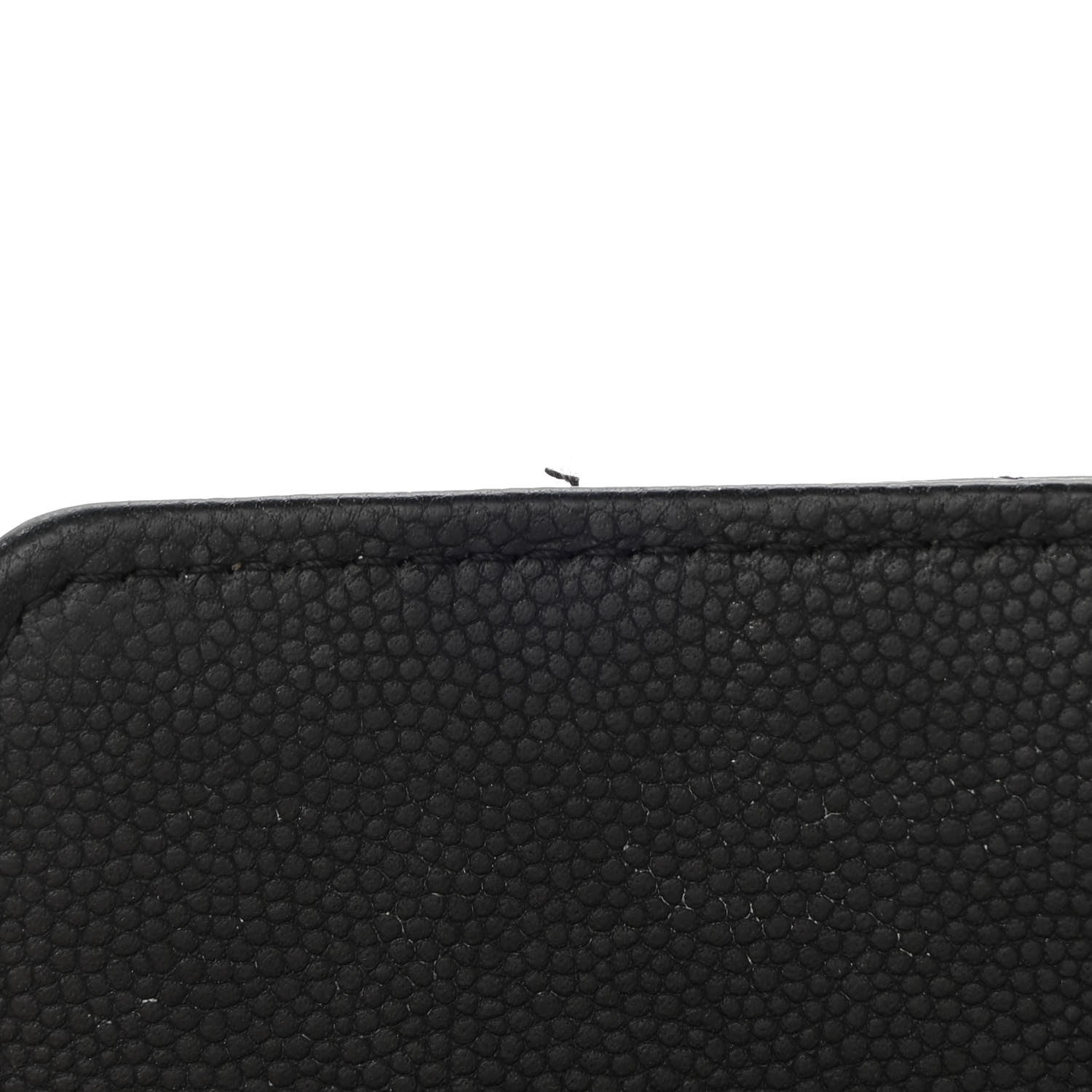 Chanel Caviar Chevron Quilted Wallet On Chain WOC Black 15 of 15
