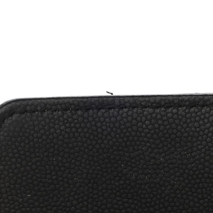 Chanel Caviar Chevron Quilted Wallet On Chain WOC Black 15 of 15
