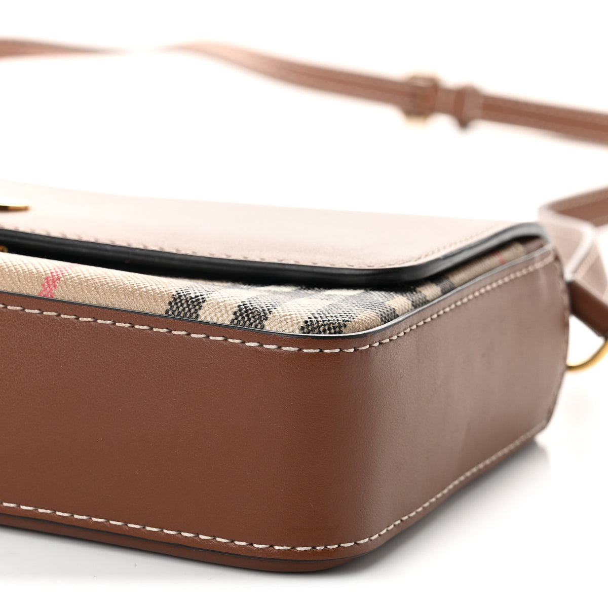Calfskin Vintage Check New Hampshire Bag Archive Beige Tan