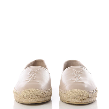 Saint Laurent Nappa Monogram Espadrilles 36.5 Rose Poudre 2 of 11