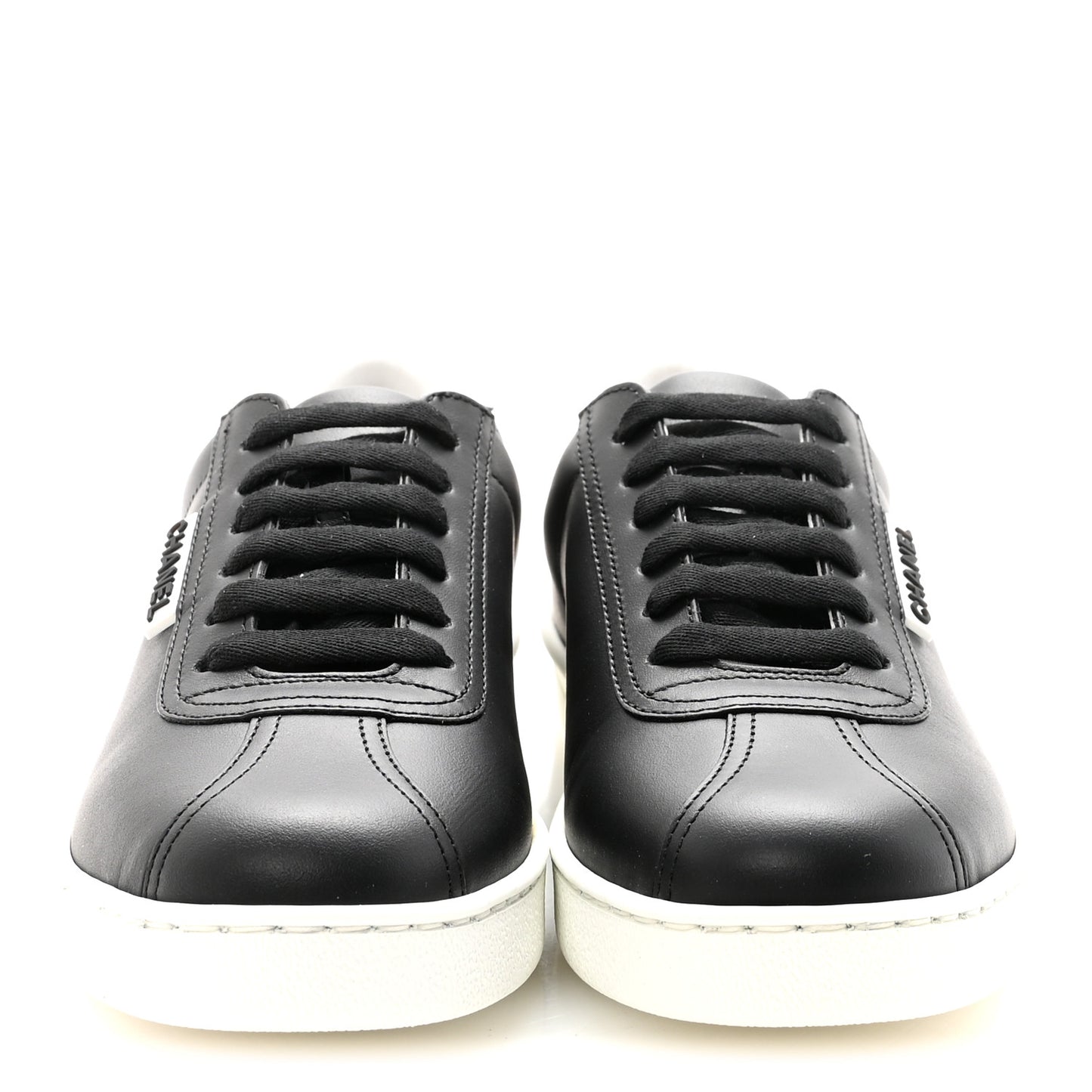 Calfskin CC Womens Sneakers 37 Black