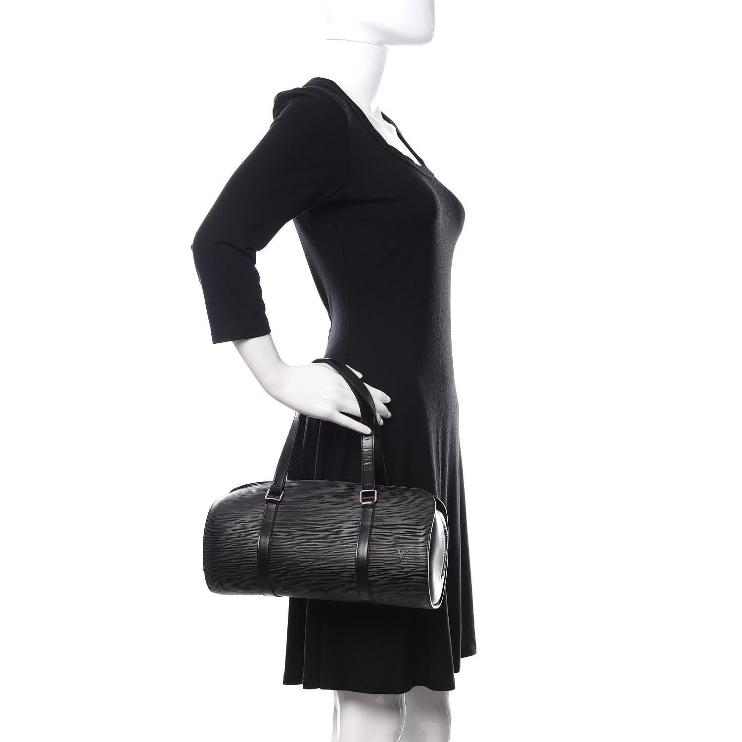 Louis Vuitton Epi Soufflot Black 2 of 14