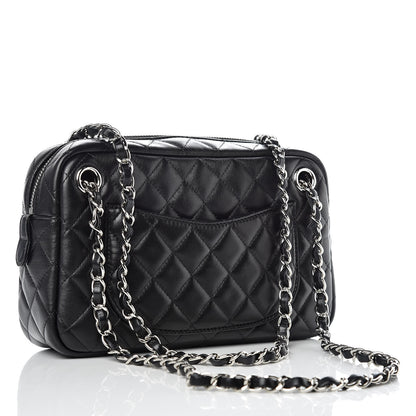 Chanel Lambskin Quilted Camera Case Black 3 of 10