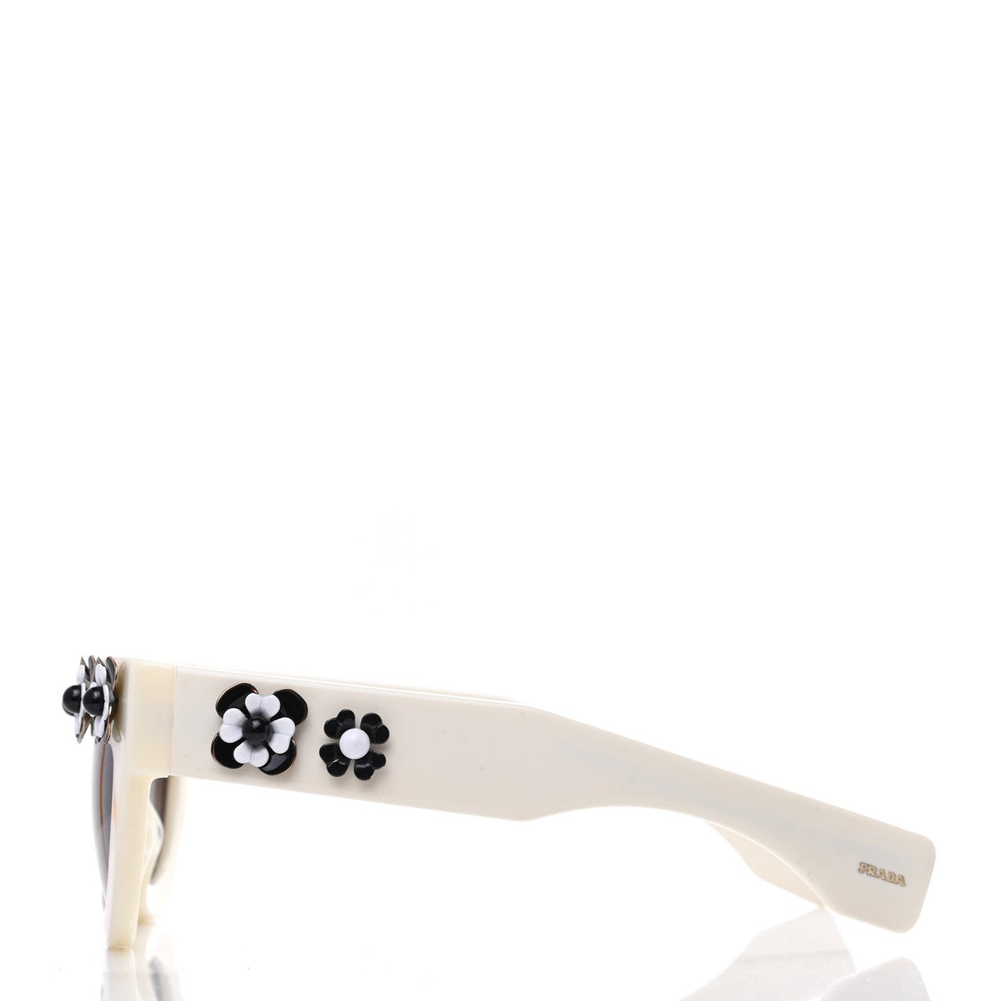 Acetate Flower Poeme Sunglasses SPR26P White