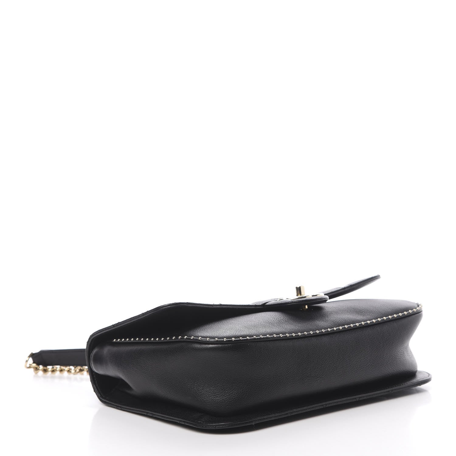 Chanel Caviar Quilted Large Studded Flap Black 5 of 14