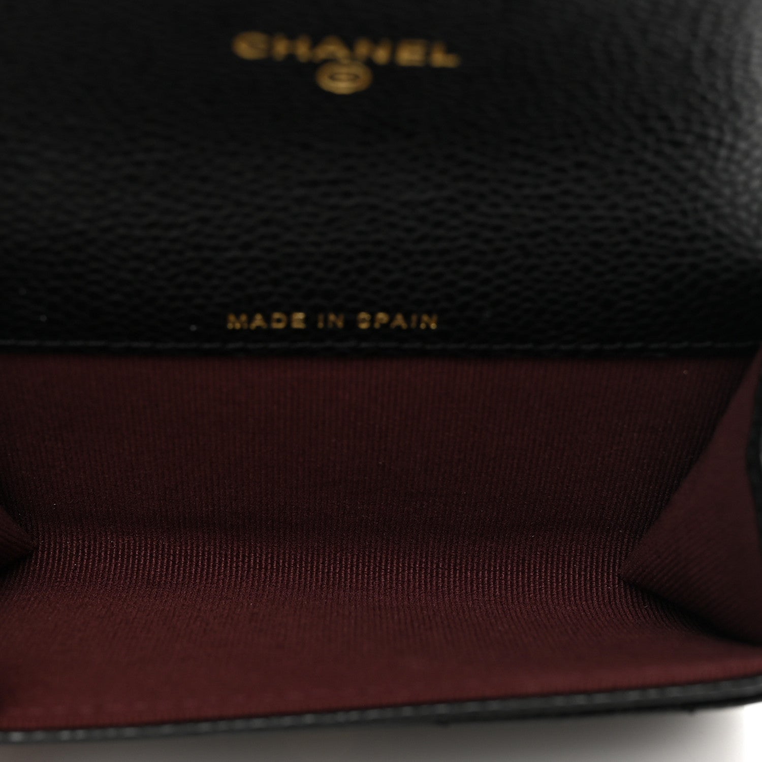 Chanel Caviar Quilted Flap Card Holder Wallet Black 5 of 9