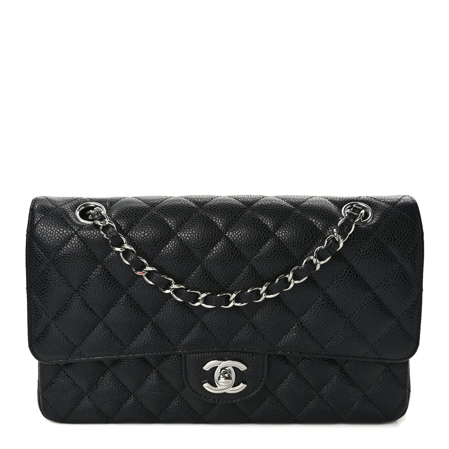 Chanel Caviar Quilted Medium Double Flap Black 1 of 9