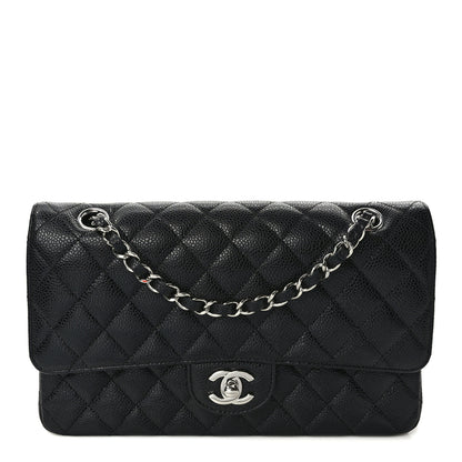 Chanel Caviar Quilted Medium Double Flap Black 1 of 9