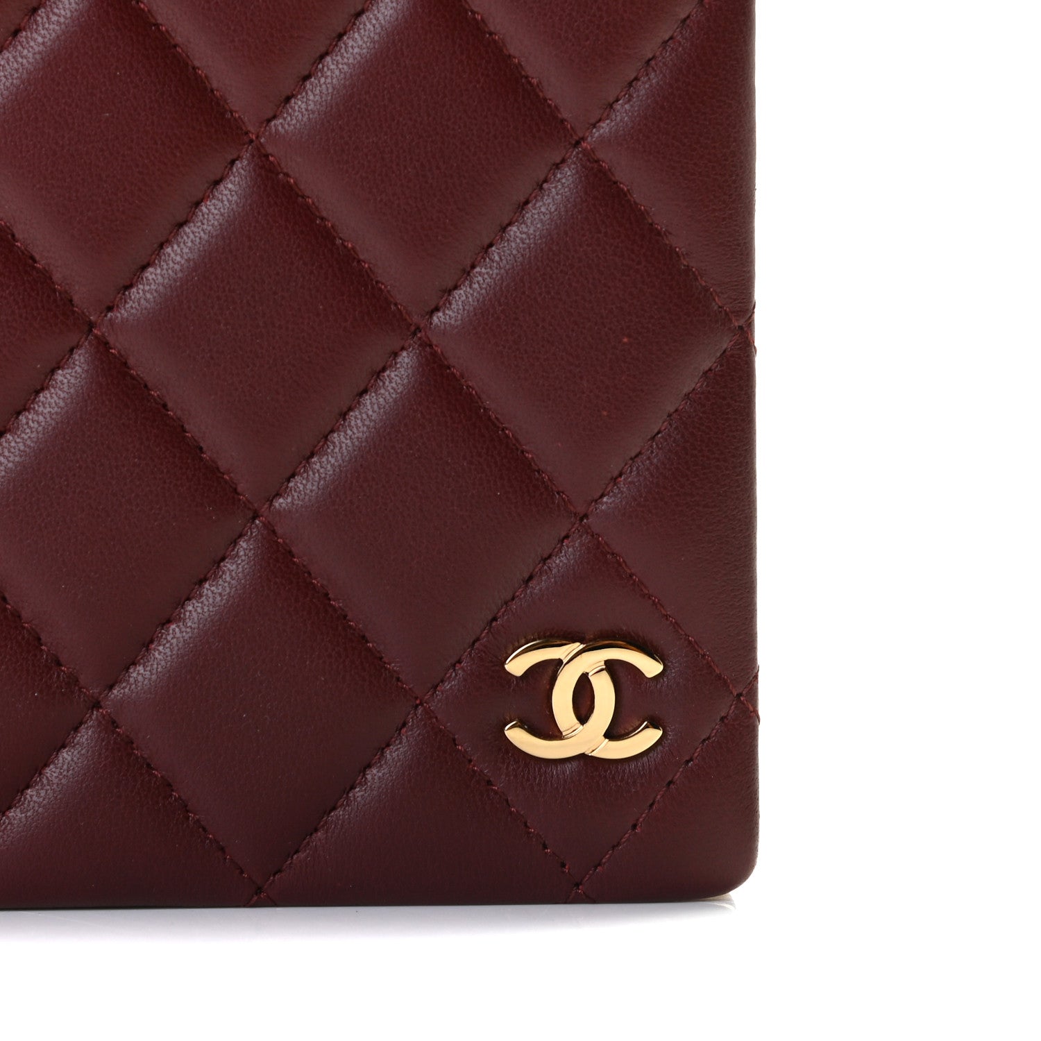 Chanel Lambskin Quilted Notebook Burgundy 5 of 12