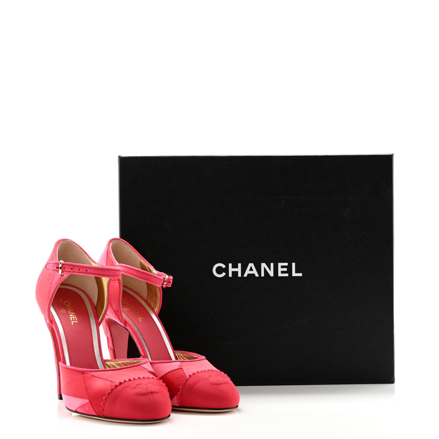 Silk Grosgrain Cap Toe Patchwork Pumps 39 Pink