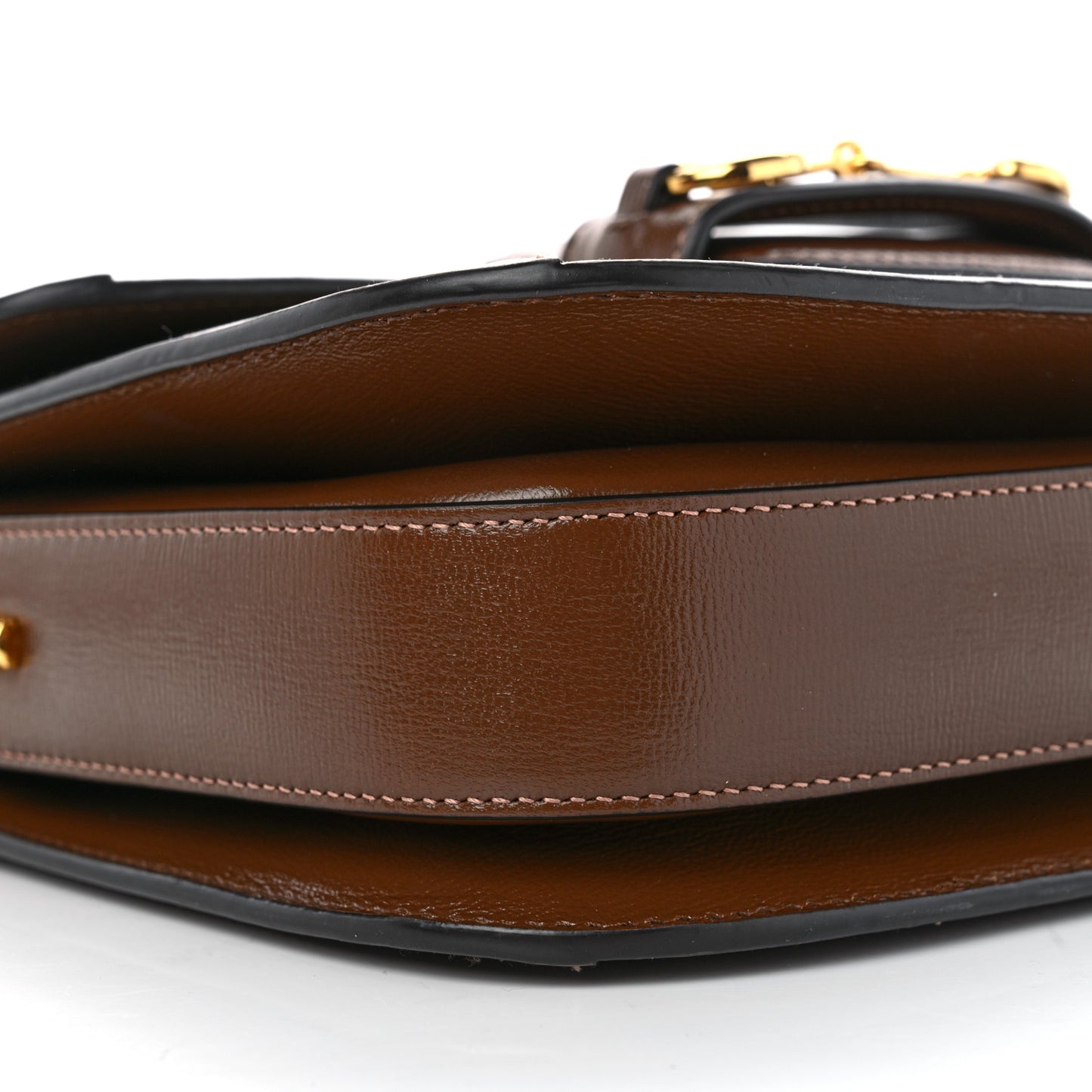 GG Supreme Monogram Horsebit 1955 Shoulder Bag Beige Brown Sugar