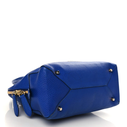 Burberry London Grainy Calfskin Small Greenwood Bowling Bag Brilliant Blue 4 of 6