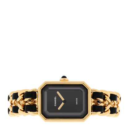 Chanel Stainless Steel Lambskin 20mm Chain Premiere Quartz Watch Gold S 2 of 4