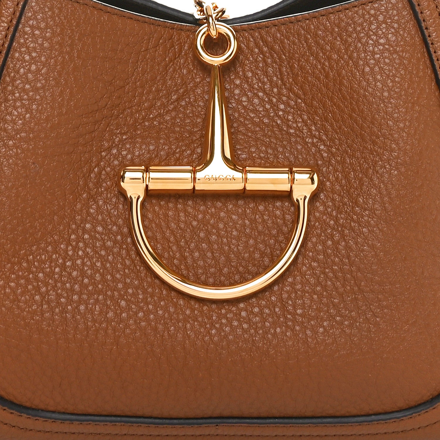 Gucci Grained Calfskin Softbit Medium Shoulder Bag Brown 8 of 11