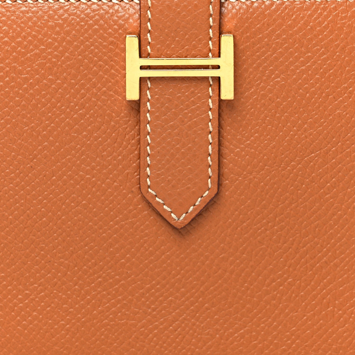 Hermes Epsom Bearn Compact Wallet Gold 9 of 12