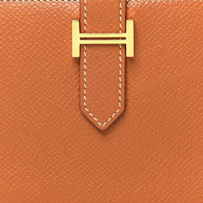 Hermes Epsom Bearn Compact Wallet Gold 9 of 12