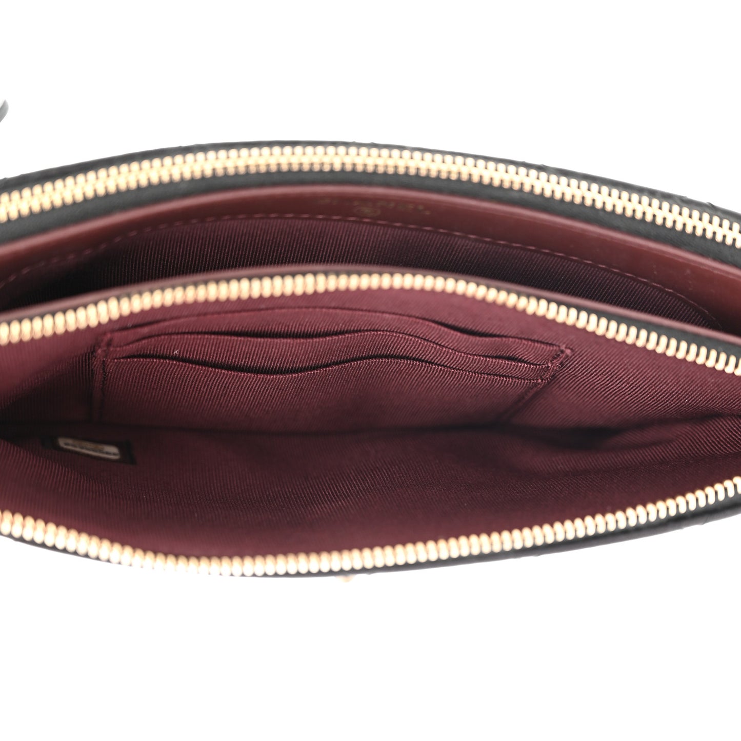 Aged Calfskin Lucky Charms 2.55 Reissue Small Clutch With Chain Black