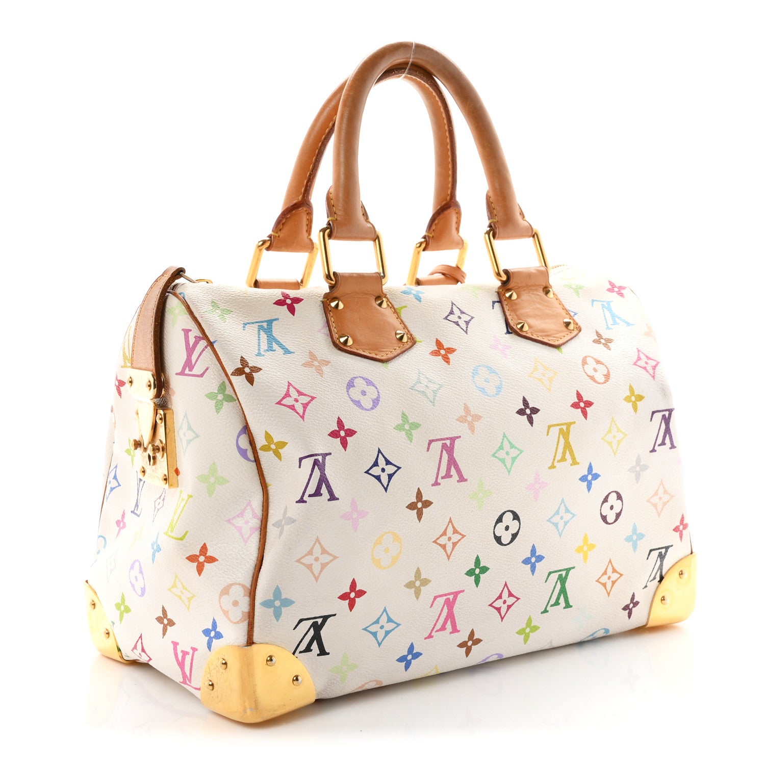 Louis Vuitton Monogram Multicolor Speedy 30 White 2 of 10