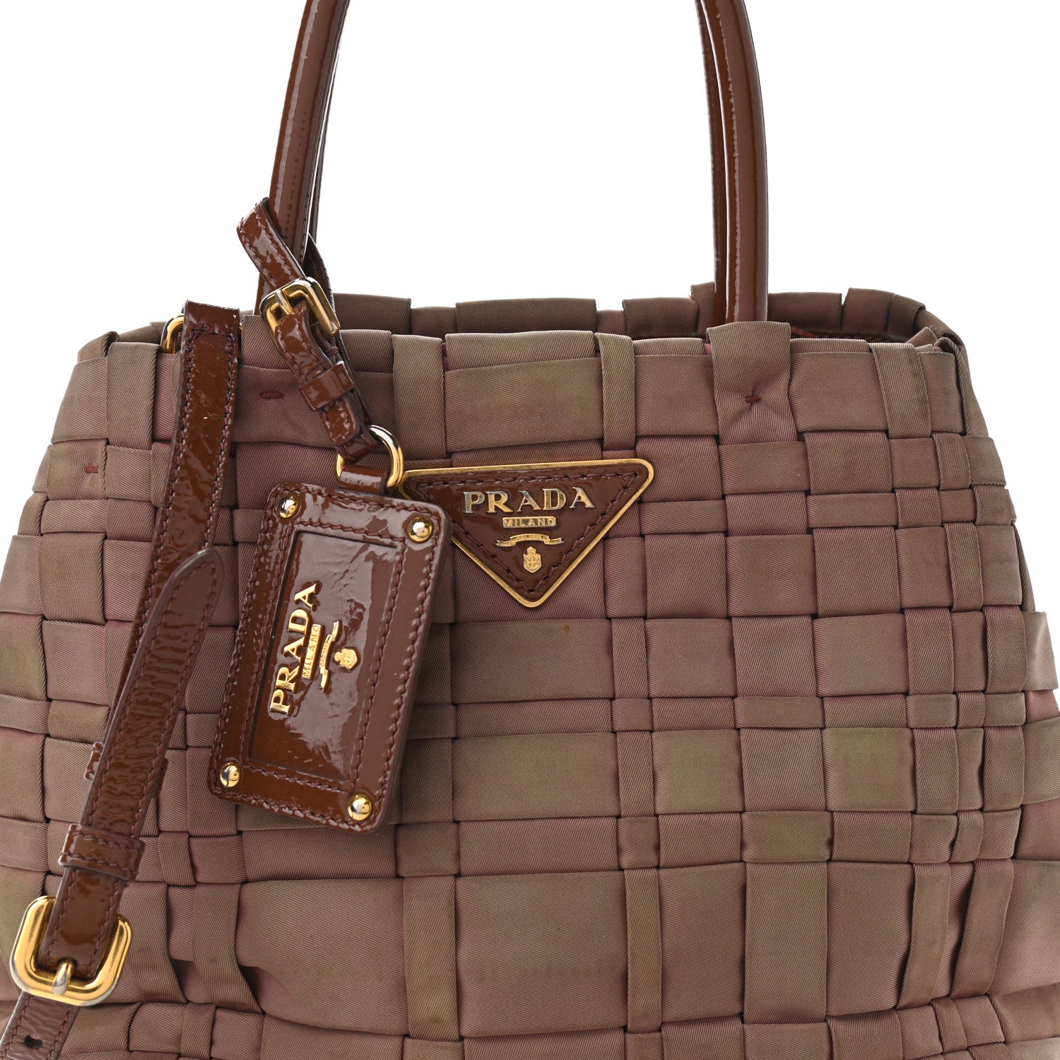 Prada Tessuto Nylon Woven Shopping Tote 6 of 13