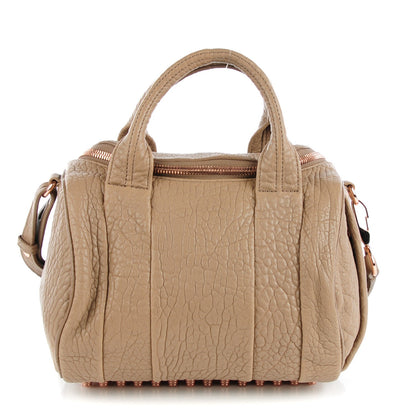 Alexander Wang Pebbled Lambskin Rockie Latte Rose Gold Hardware 1 of 8