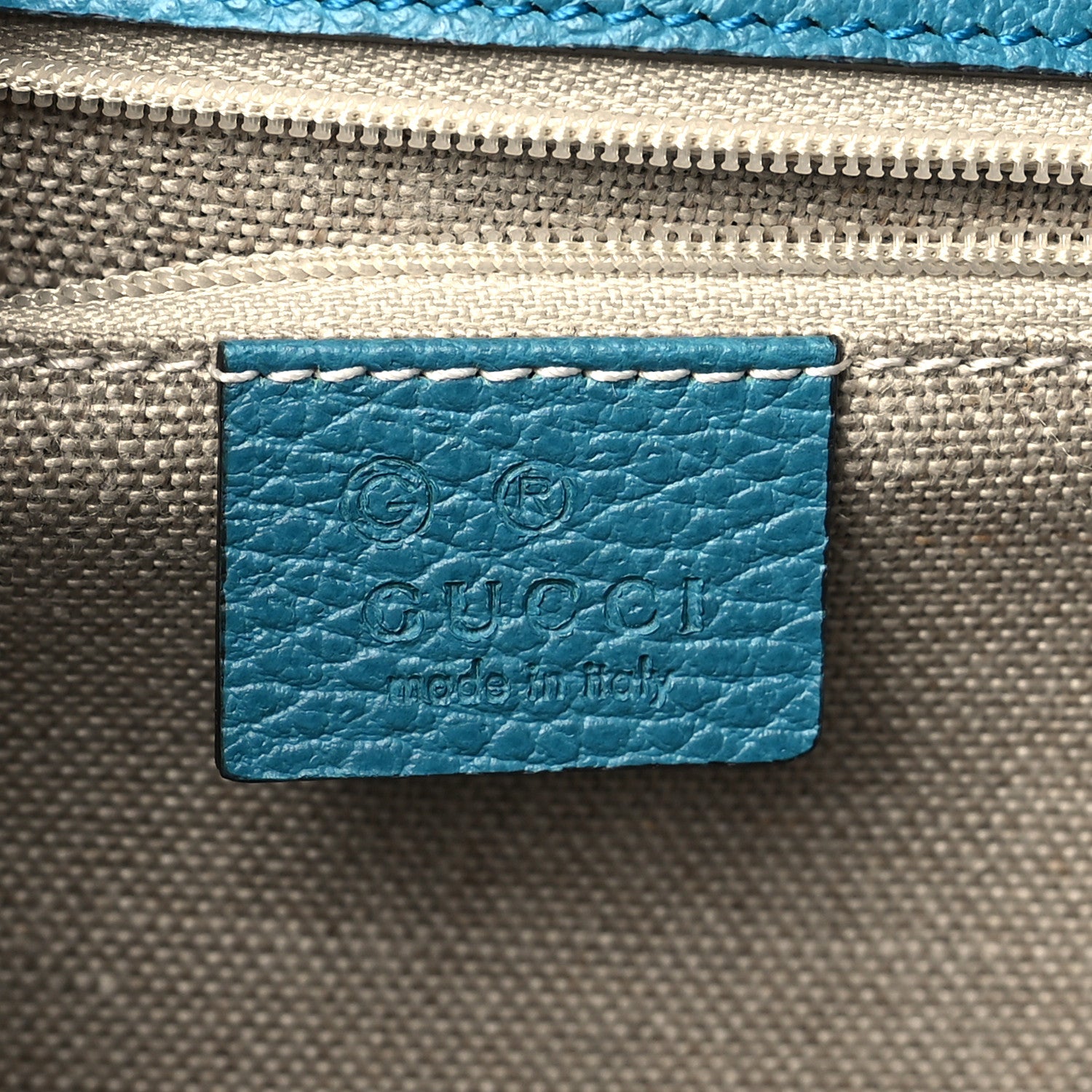 Gucci Dollar Calfskin Interlocking G Shoulder Bag Deep Cobalt 6 of 10