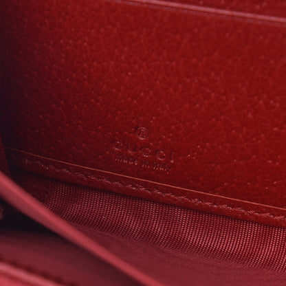 Gucci Canvas Sylvie Stripe Logo Zip Around Wallet Mystic White Hibiscus Red Maritime 6 of 8