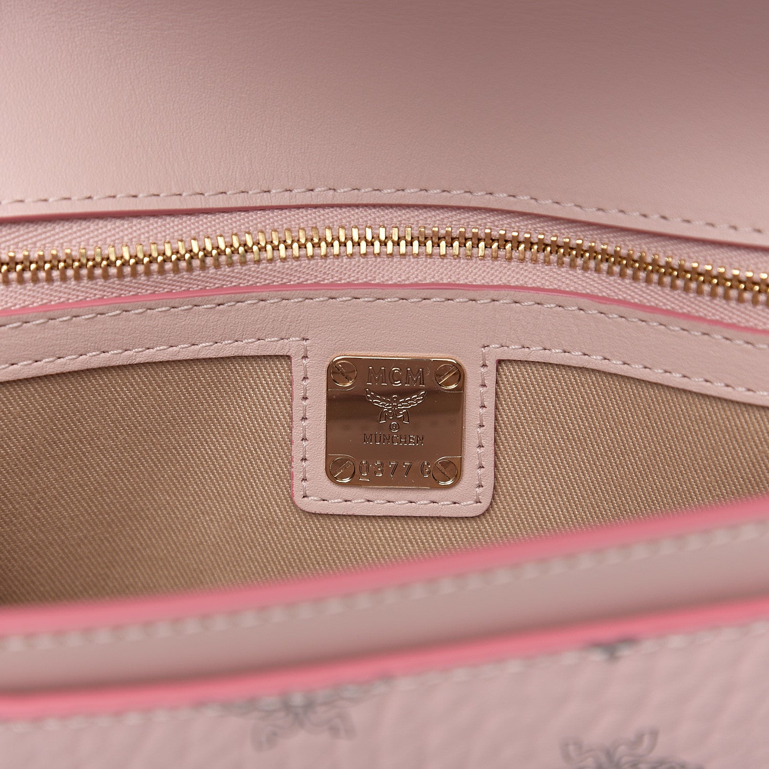 MCM Visetos Monogram Medium Millie Crossbody Bag Soft Pink 5 of 8