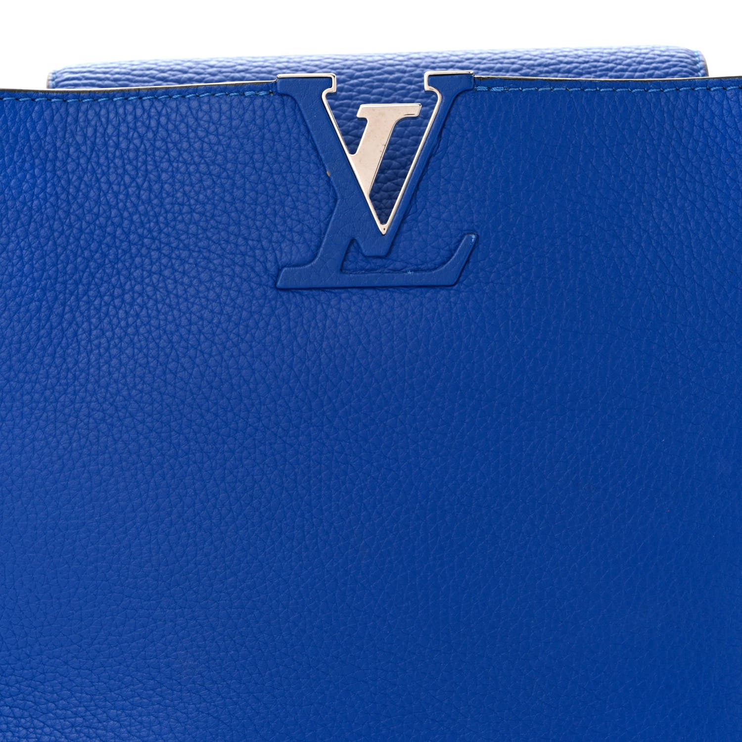Louis Vuitton Taurillon Capucines MM Royal Blue 7 of 9