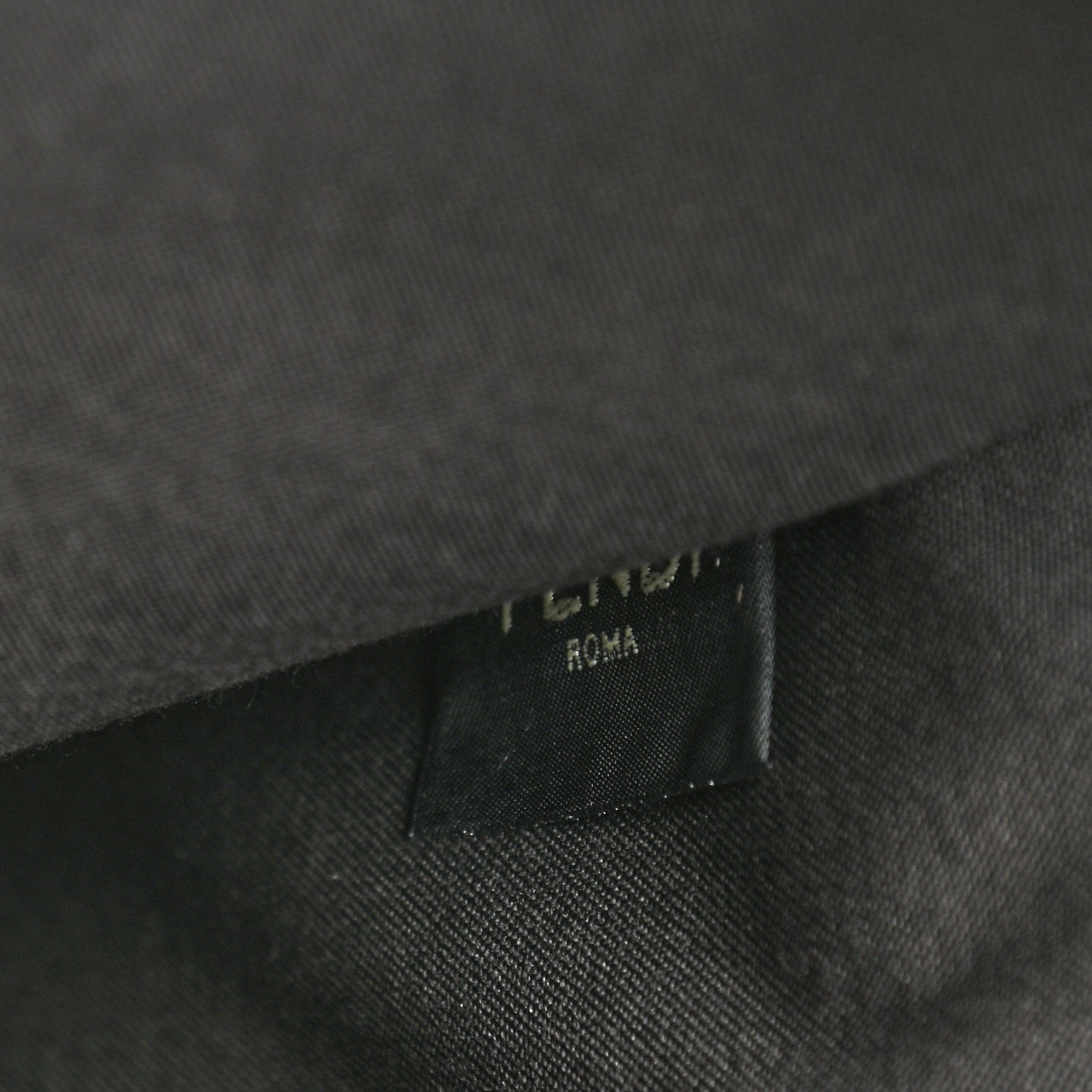 Fendi Vitello King Logo Embossed Large Flat Pouch Miele Scuro 7 of 8