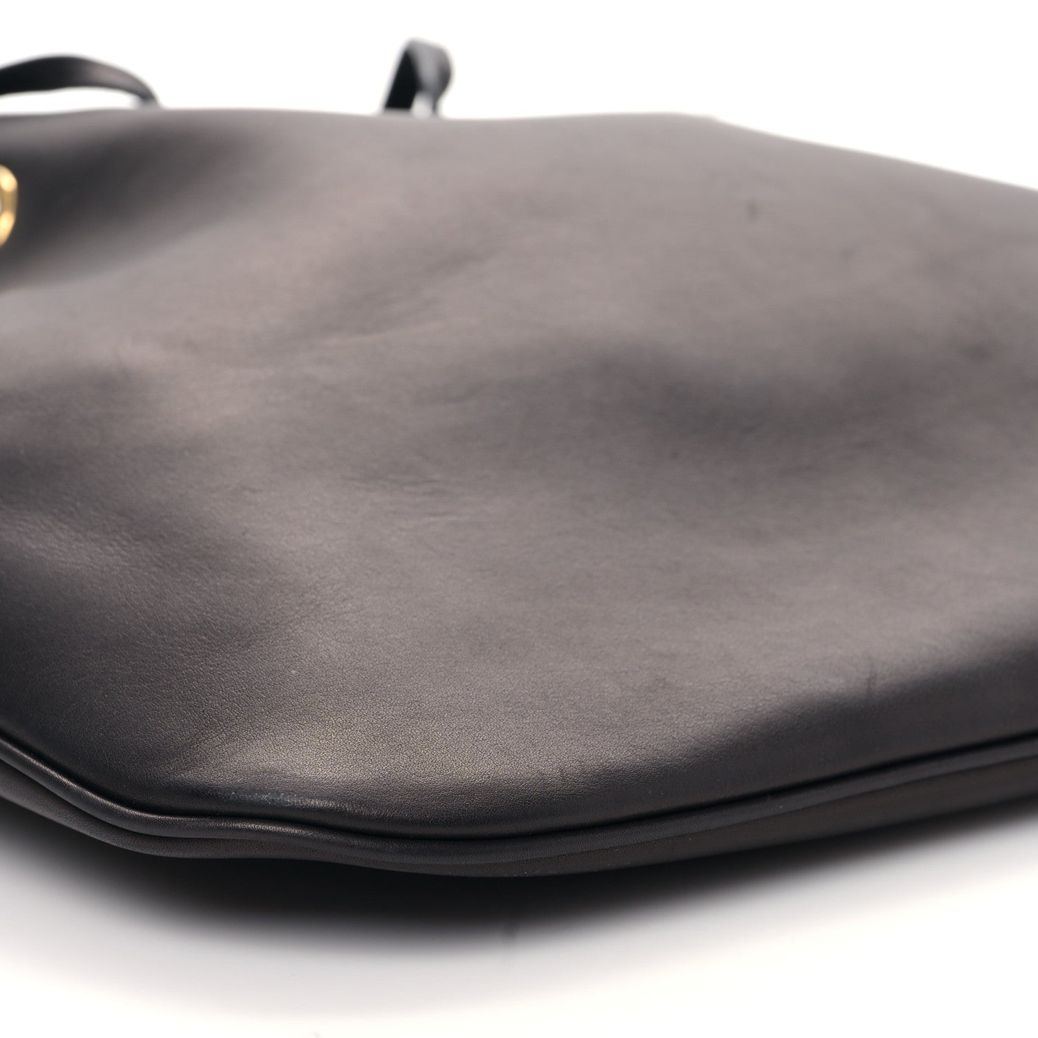Saint Laurent Calfskin Medium Paris VII Flat Hobo Black 8 of 9