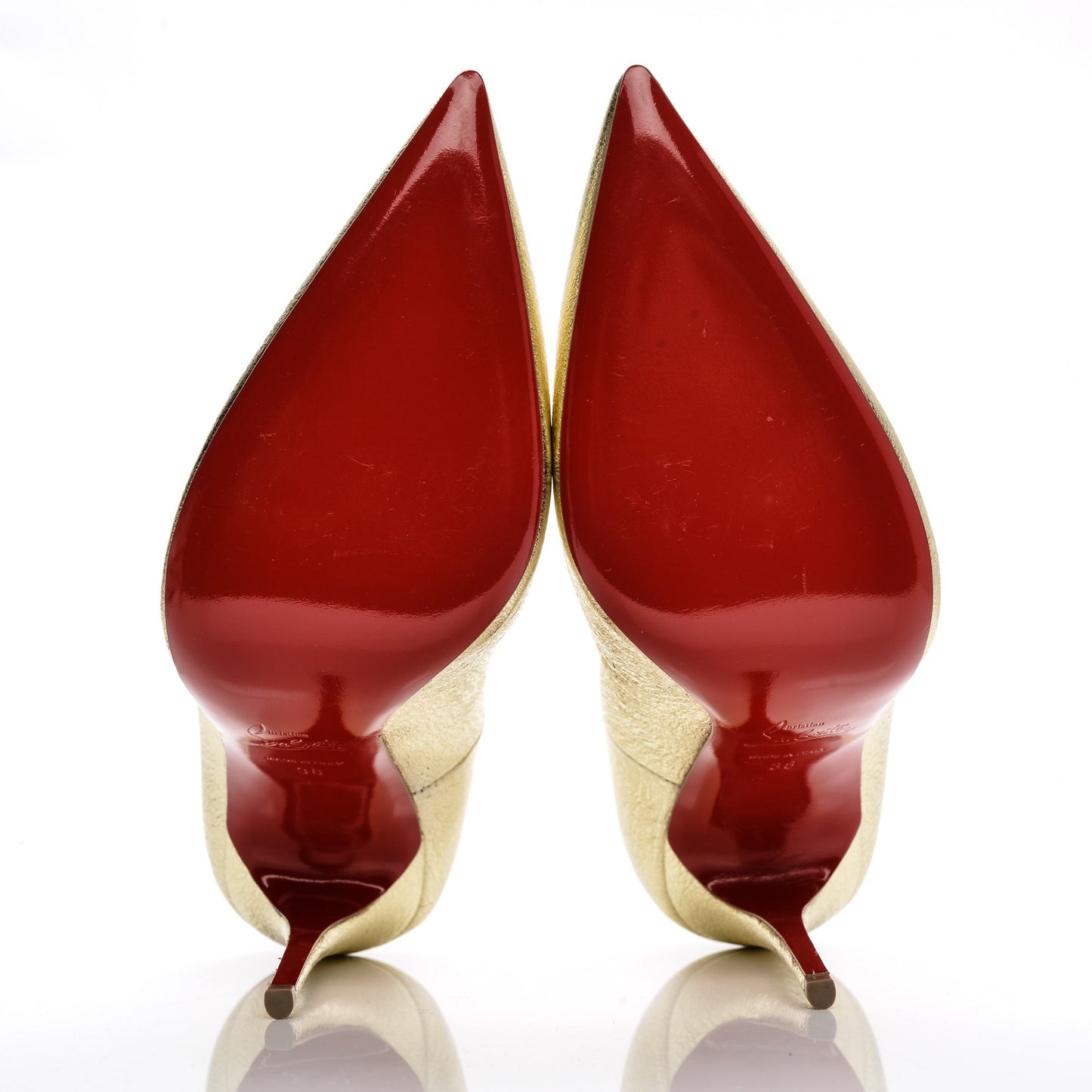 Metallic Crinkled So Kate 120 Pumps 38 Gold