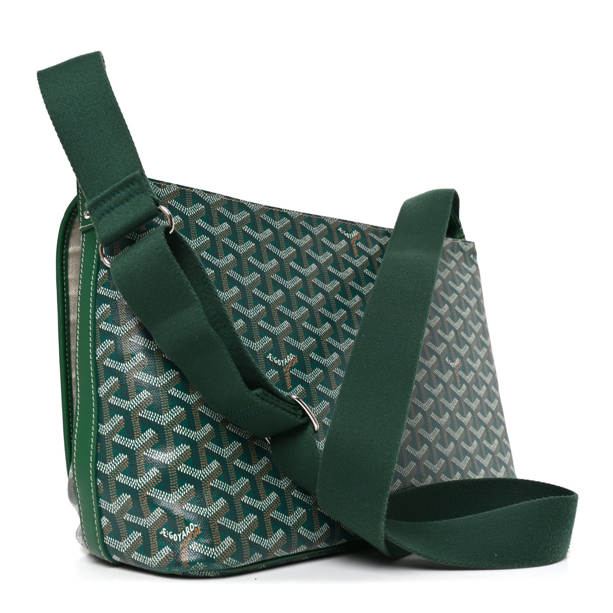 Goyardine Capetien Messenger Bag Green