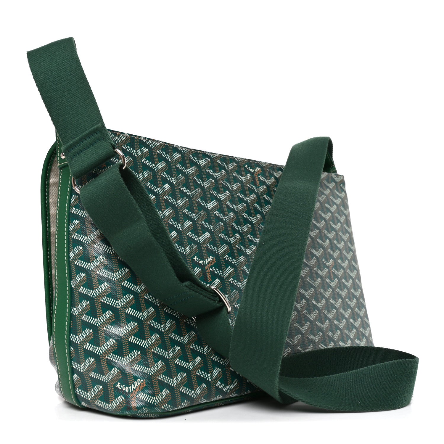 Goyard Goyardine Capetien Messenger Bag Green 2 of 8