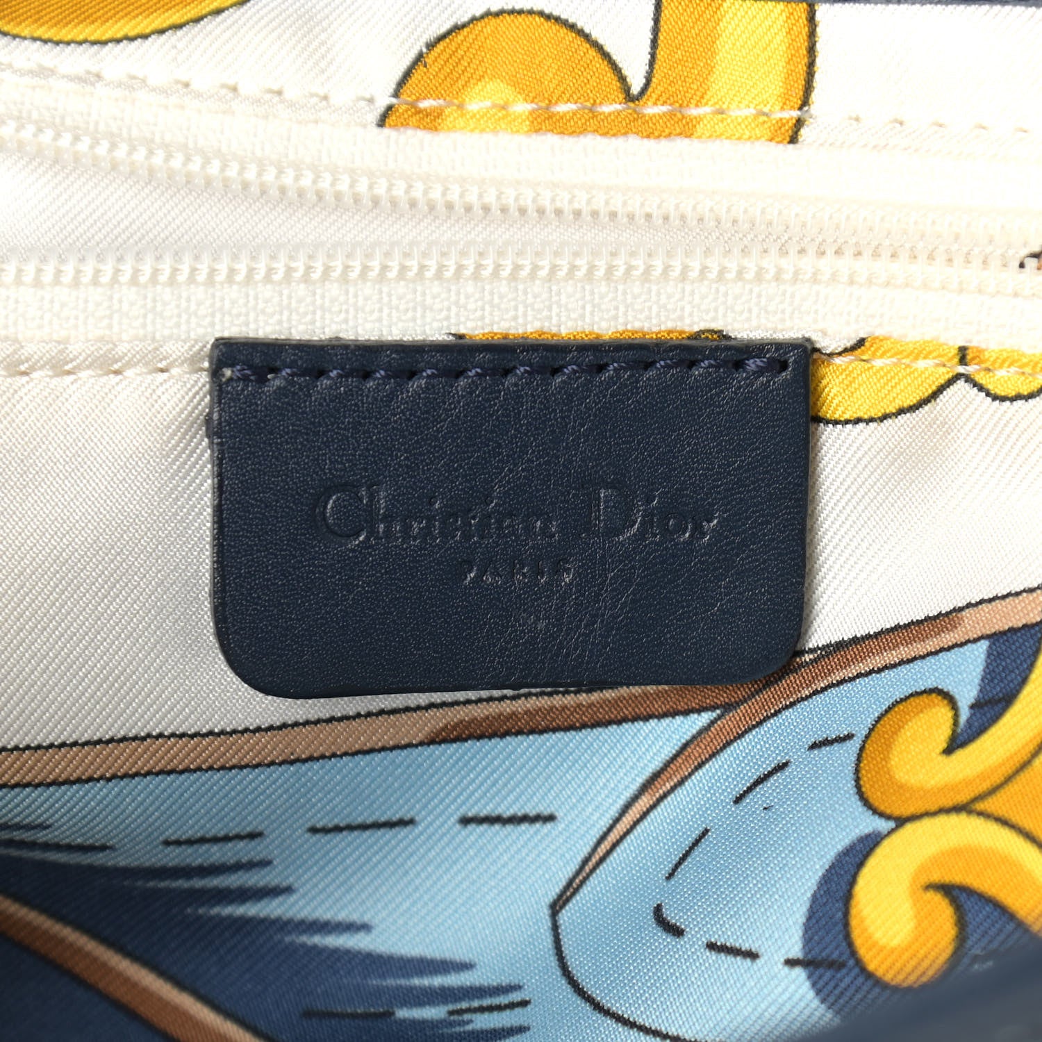 Christian Dior Monogram Saddle Bag Blue 8 of 9