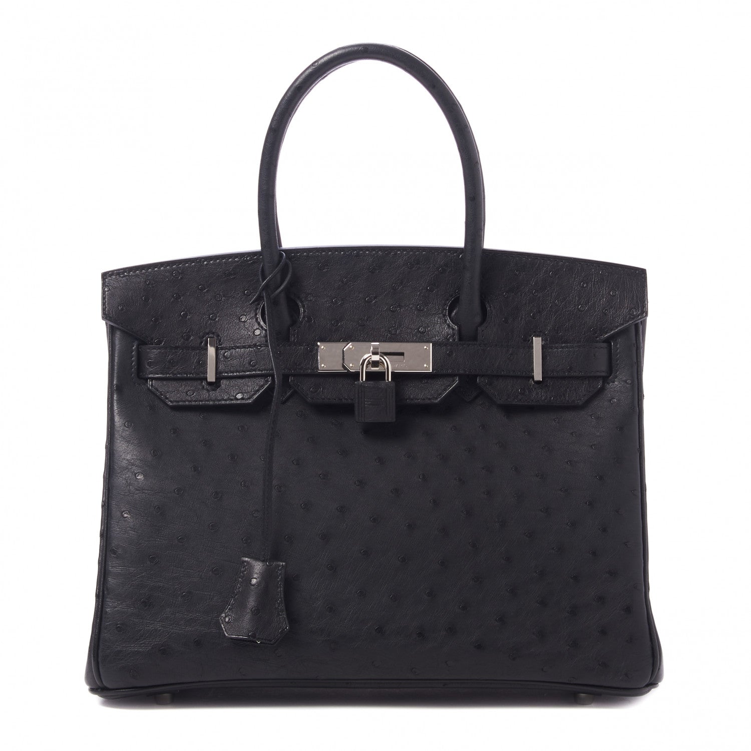 Hermes Ostrich Birkin 30 Black 1 of 33