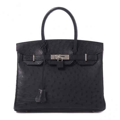 Hermes Ostrich Birkin 30 Black 1 of 33