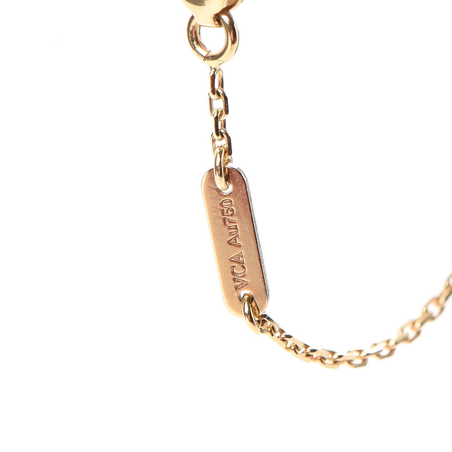 18K Yellow Gold Mother of Pearl Sweet Alhambra Butterfly Bracelet
