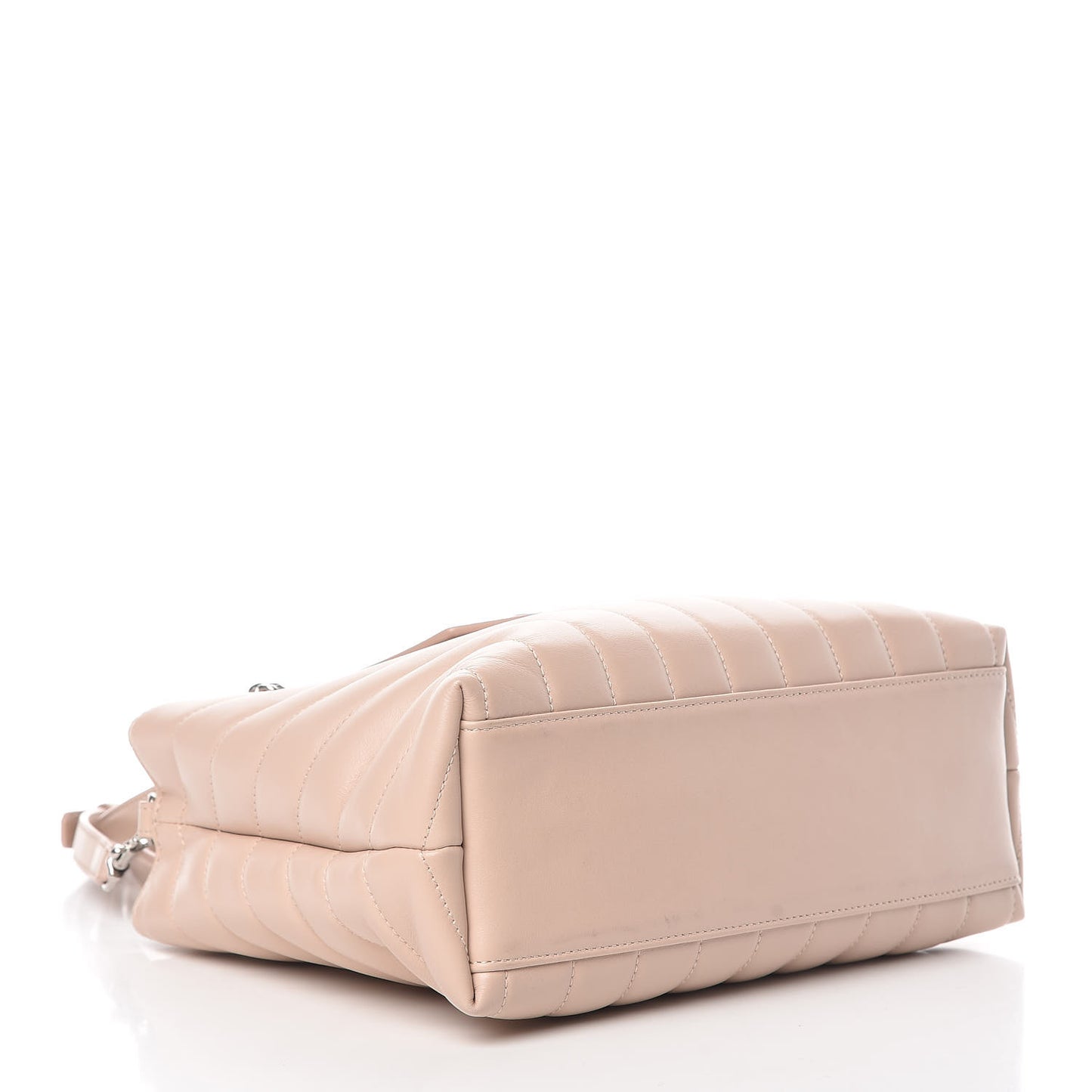 Calfskin Y Quilted Monogram Small Loulou Shopper Marble Pink