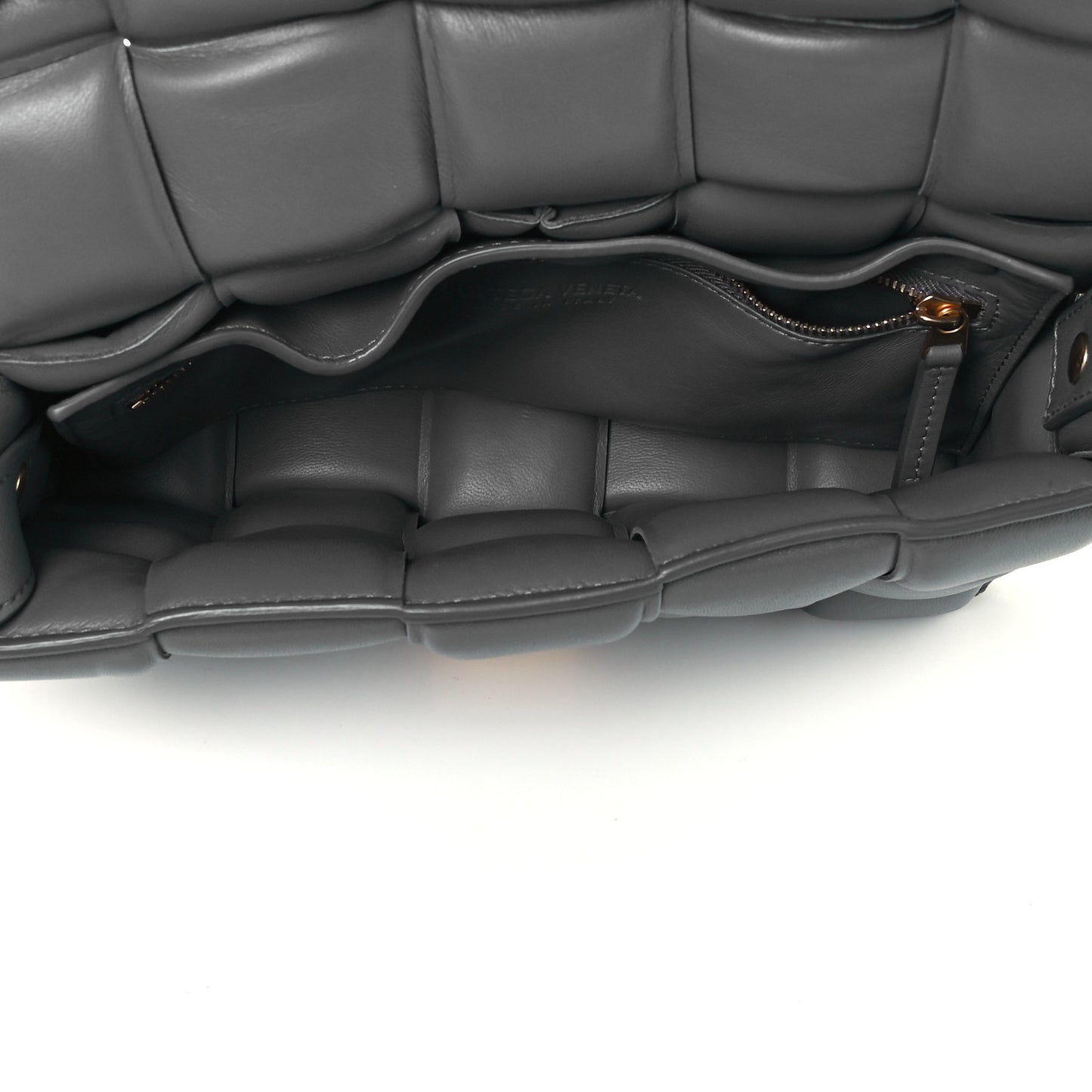 Nappa Maxi Intreccio Padded Cassette Crossbody Bag Thunder