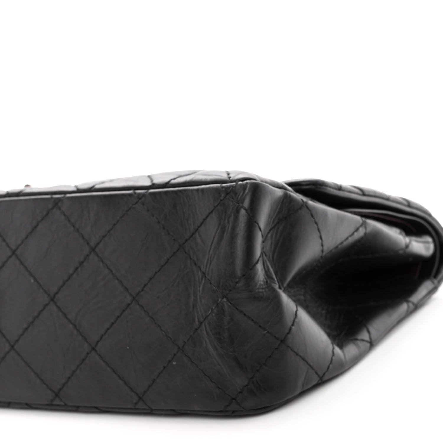 Chanel Aged Calfskin Quilted 2.55 Reissue 227 Flap Black 10 of 12