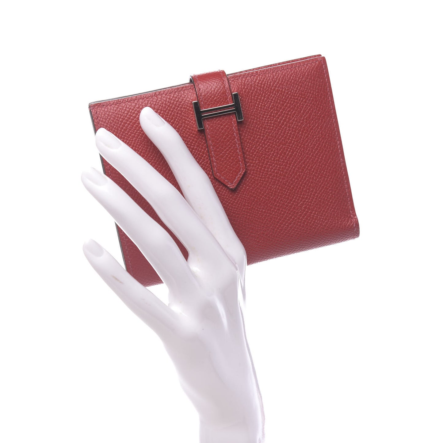 Epsom Bearn Compact Wallet Rouge Casaque