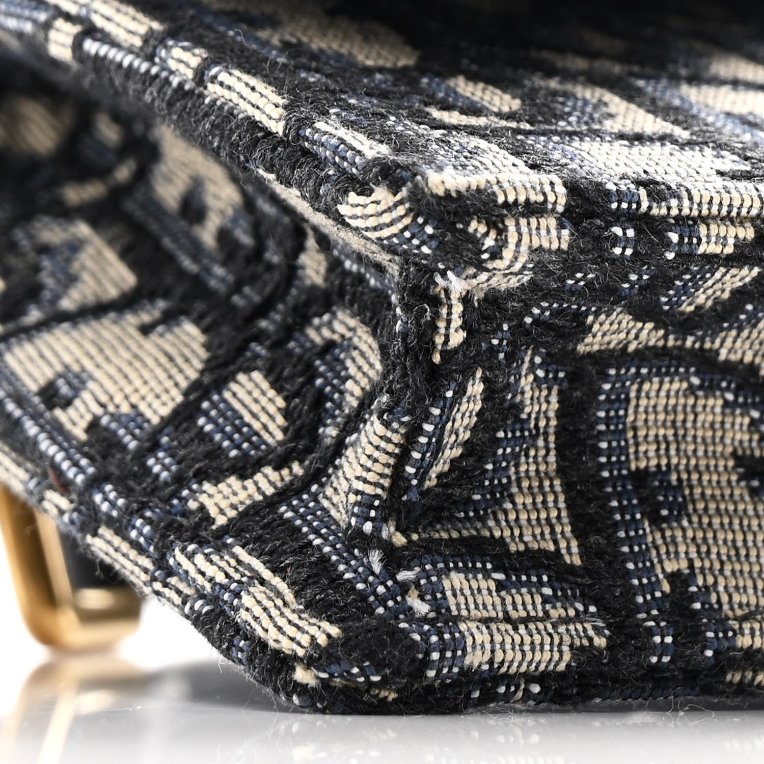 Christian Dior Oblique Saddle Belt Bag Blue 9 of 11