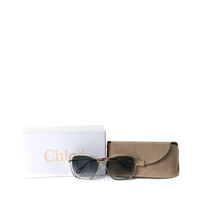 Chloe Poppy Cutout Square Sunglasses CE133S Havana Brown 6 of 6