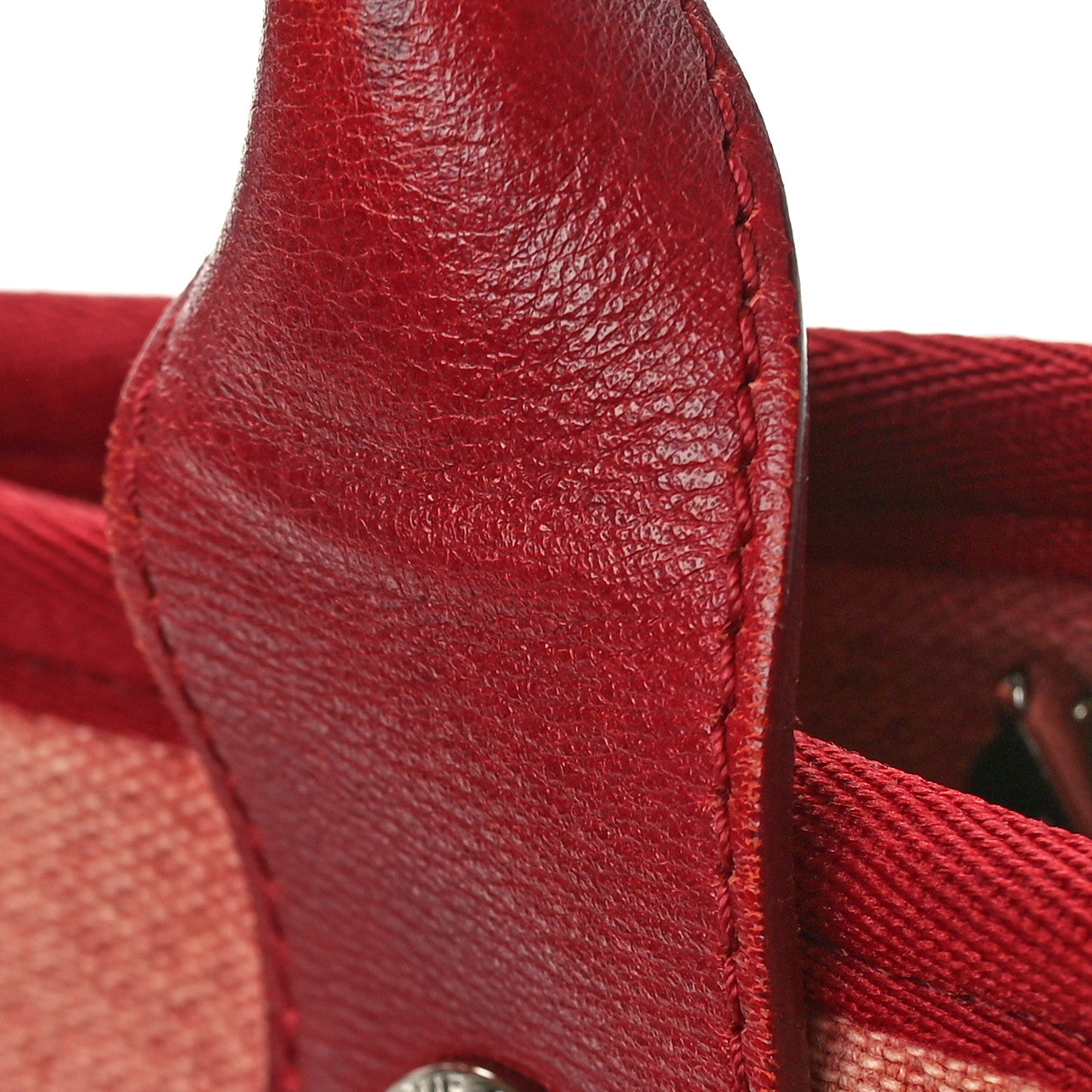 Canvas Medium Deauville Tote Red