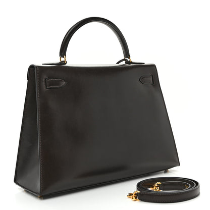 Hermes Box Kelly Sellier 32 Chocolate 3 of 15