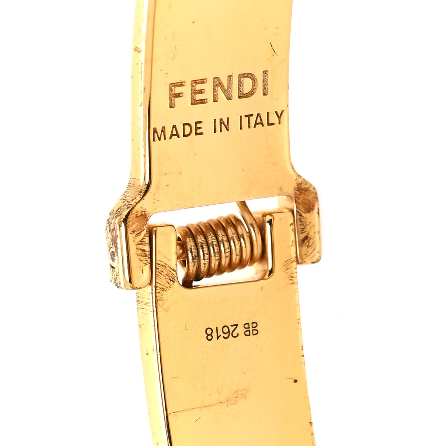 Enamel Metal F Is Fendi Bracelet M Red Gold