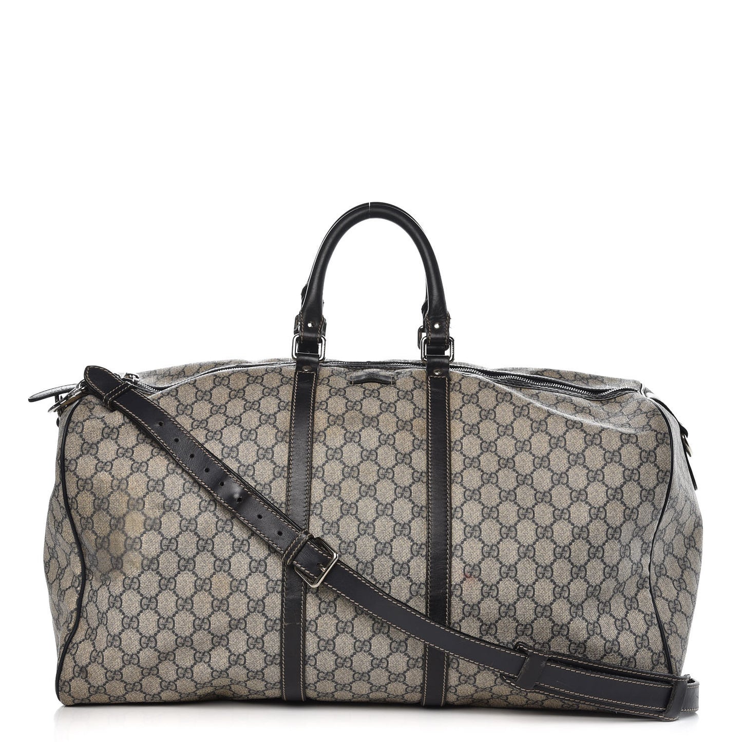 GG Plus Monogram Large Carry On Duffle Bag Navy